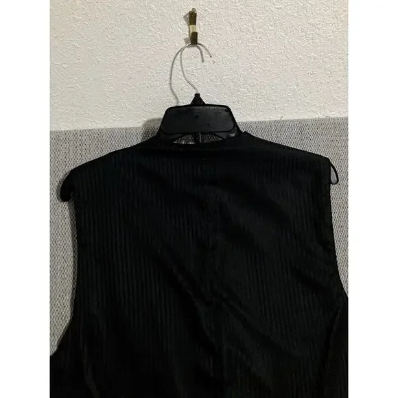 Scully Western Vest Men's Large Black Paisley Formal Button Rodeo Gentleman - Picture 5 of 8